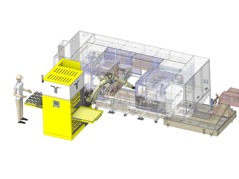 Sistema automatico di asservimento macchine CNC - Taurus Automation